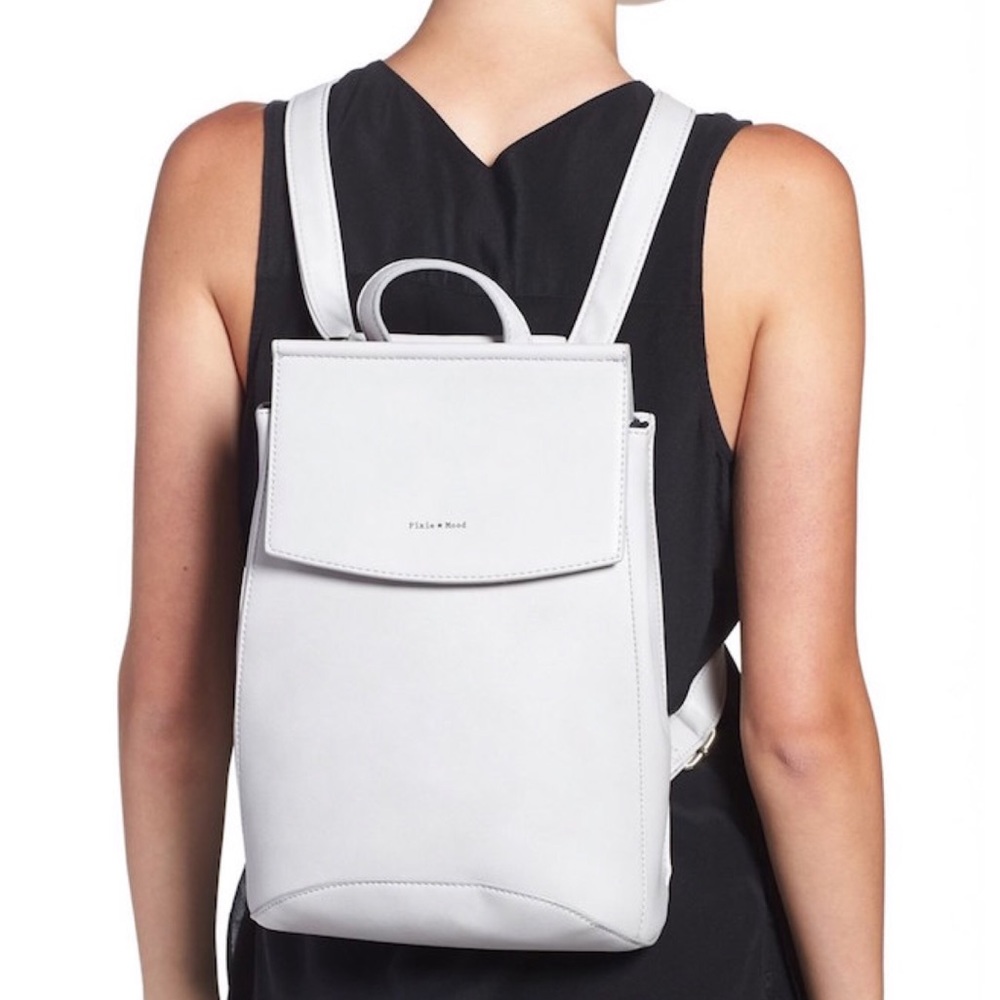 Pixie Mood Vegan Leather Backpack in GREY